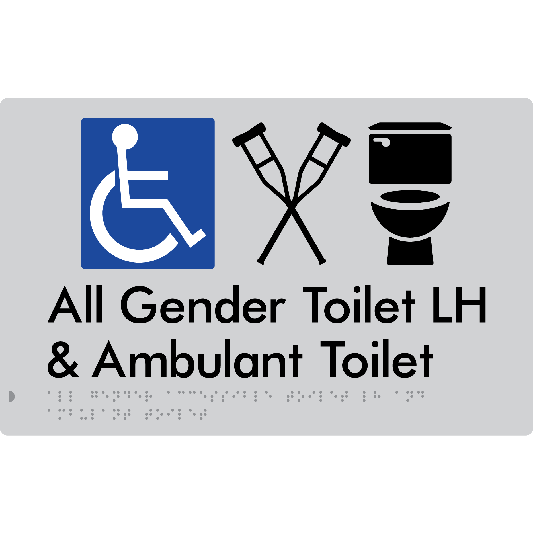 All Gender Accessible Toilet LH or RH & Ambulant Toilet