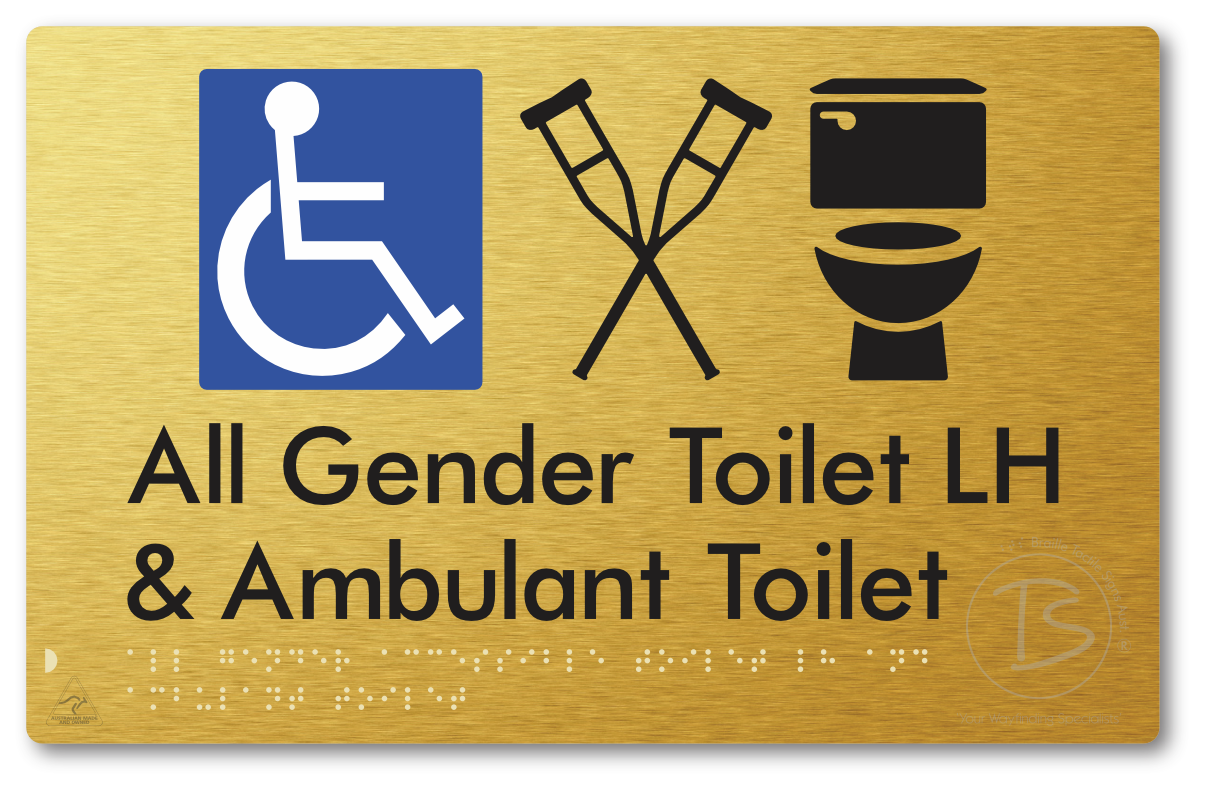 All Gender Accessible Toilet LH or RH & Ambulant Toilet