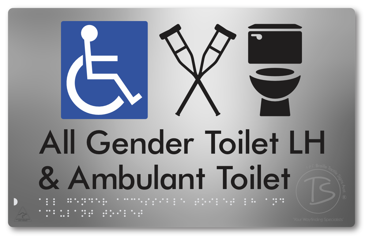 All Gender Accessible Toilet LH or RH & Ambulant Toilet