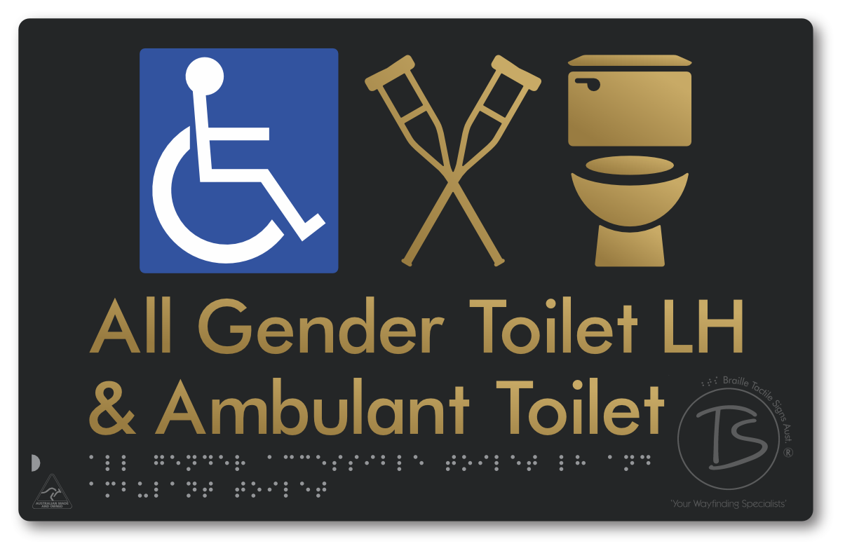 All Gender Accessible Toilet LH or RH & Ambulant Toilet