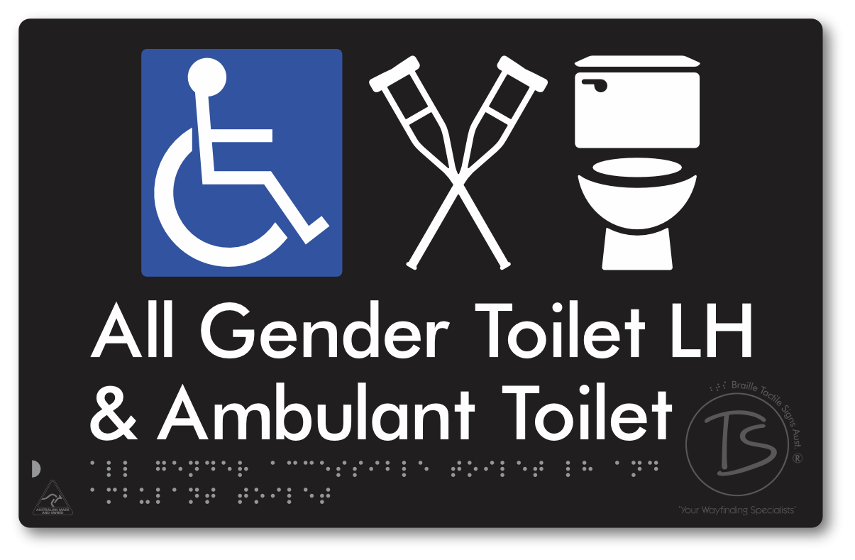 All Gender Accessible Toilet LH or RH & Ambulant Toilet