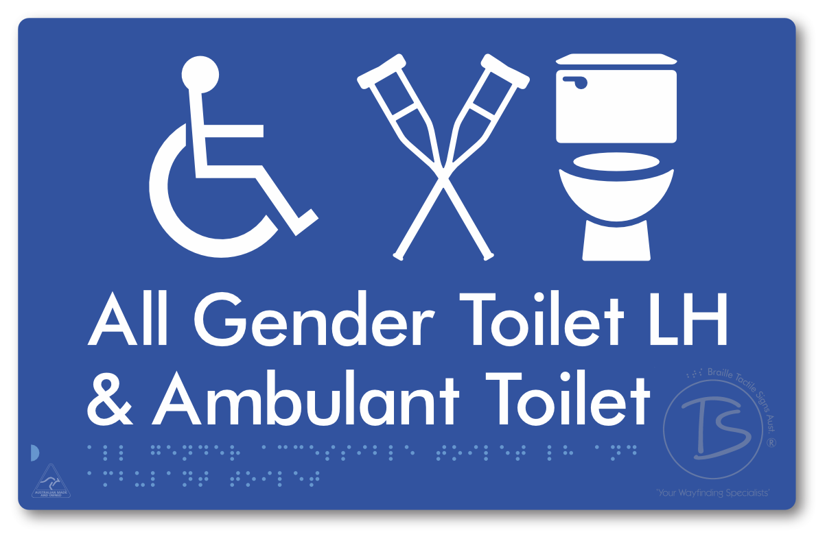 All Gender Accessible Toilet LH or RH & Ambulant Toilet