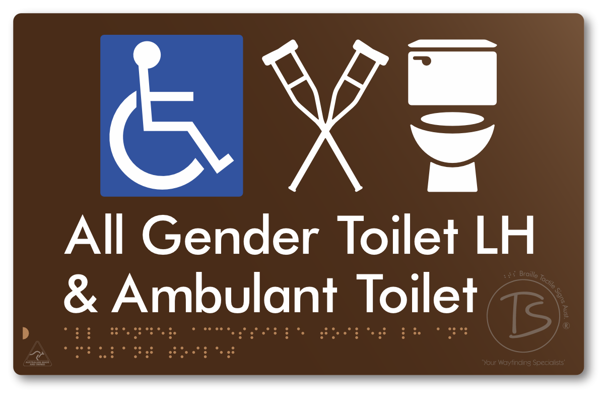 All Gender Accessible Toilet LH or RH & Ambulant Toilet
