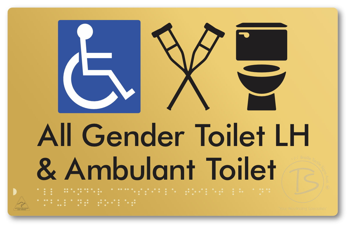 All Gender Accessible Toilet LH or RH & Ambulant Toilet