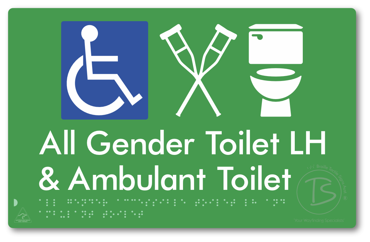 All Gender Accessible Toilet LH or RH & Ambulant Toilet