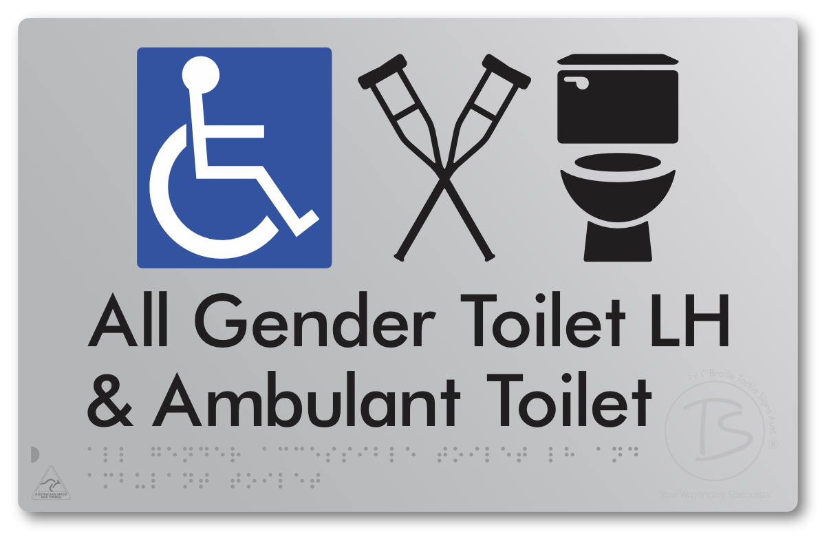 All Gender Accessible Toilet LH or RH & Ambulant Toilet