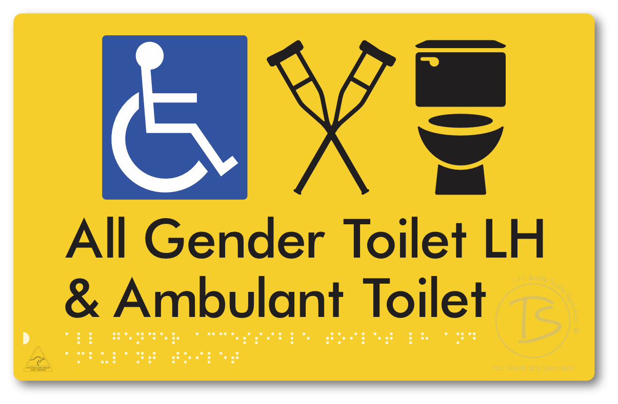 All Gender Accessible Toilet LH or RH & Ambulant Toilet