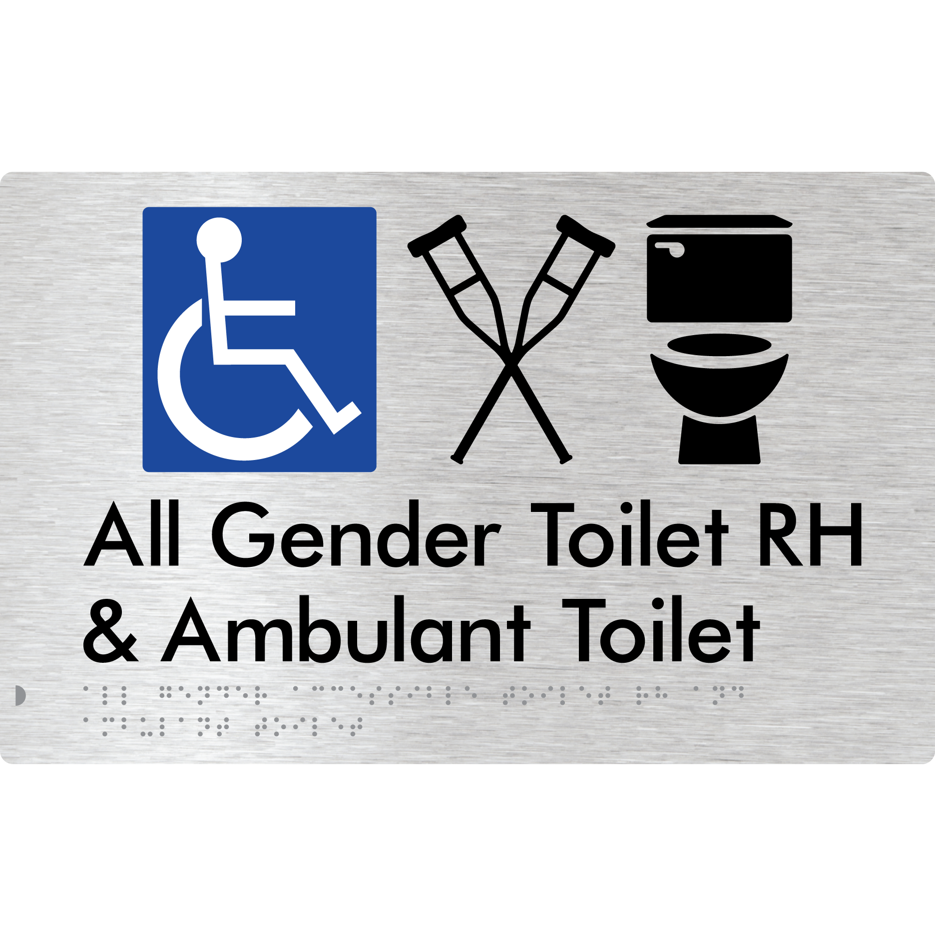 All Gender Accessible Toilet LH or RH & Ambulant Toilet