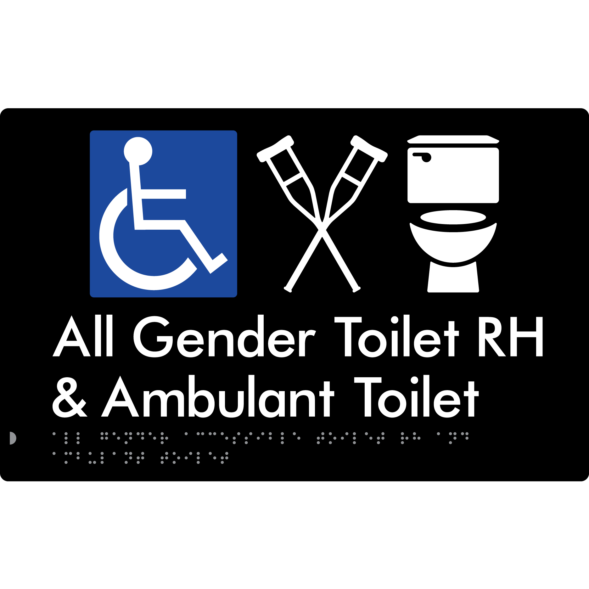 All Gender Accessible Toilet LH or RH & Ambulant Toilet