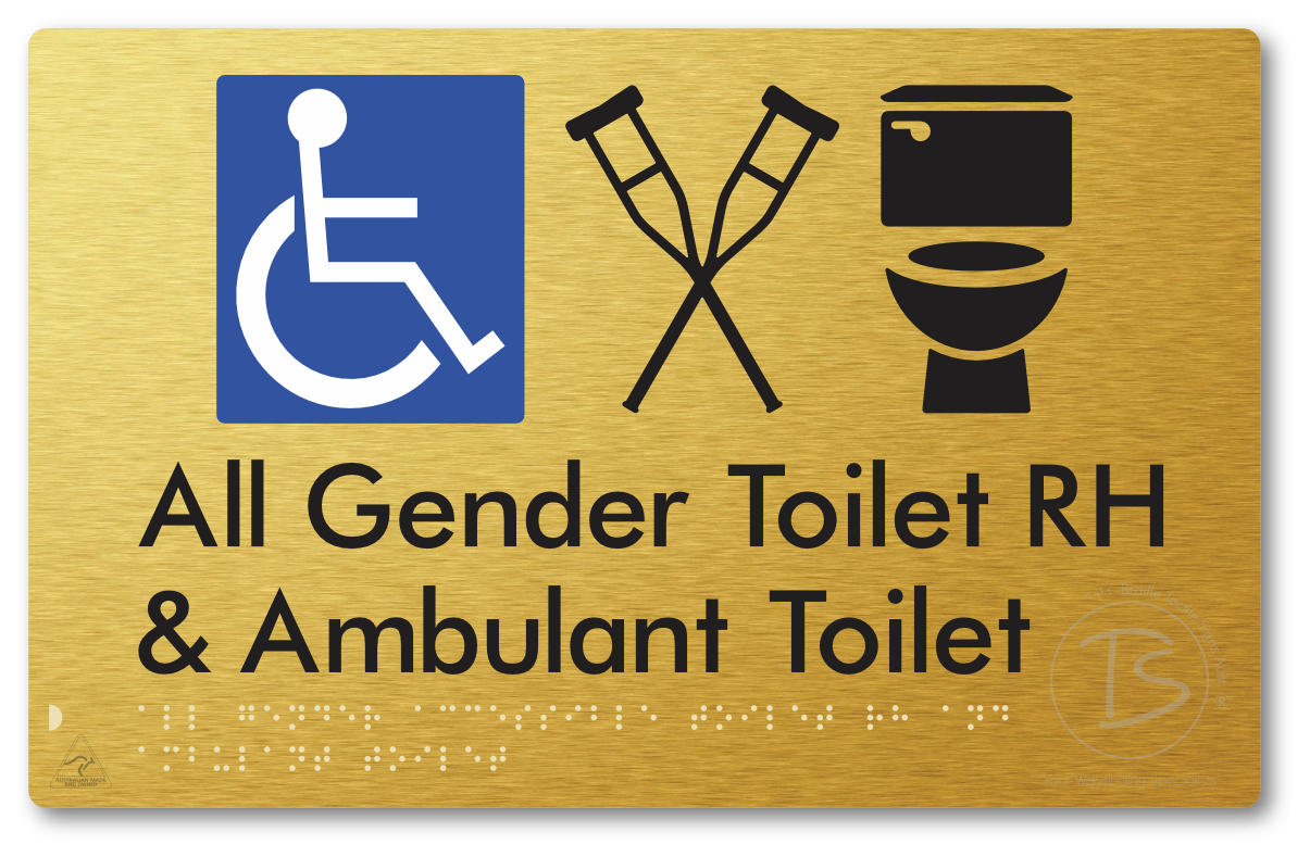 All Gender Accessible Toilet LH or RH & Ambulant Toilet