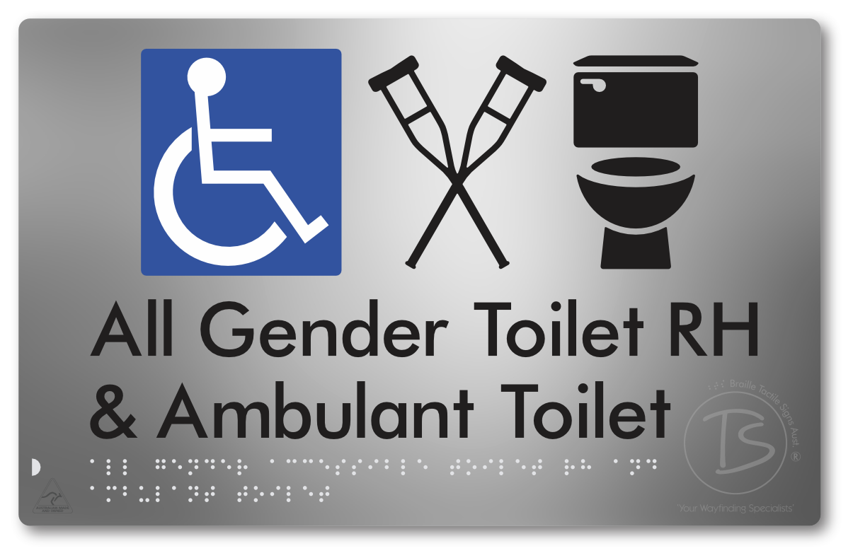 All Gender Accessible Toilet LH or RH & Ambulant Toilet