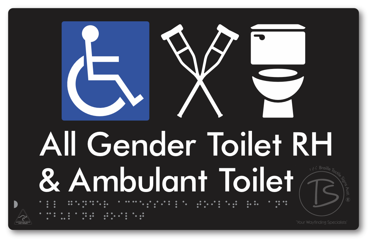 All Gender Accessible Toilet LH or RH & Ambulant Toilet