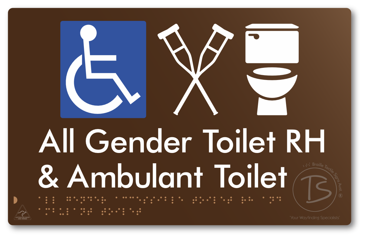 All Gender Accessible Toilet LH or RH & Ambulant Toilet