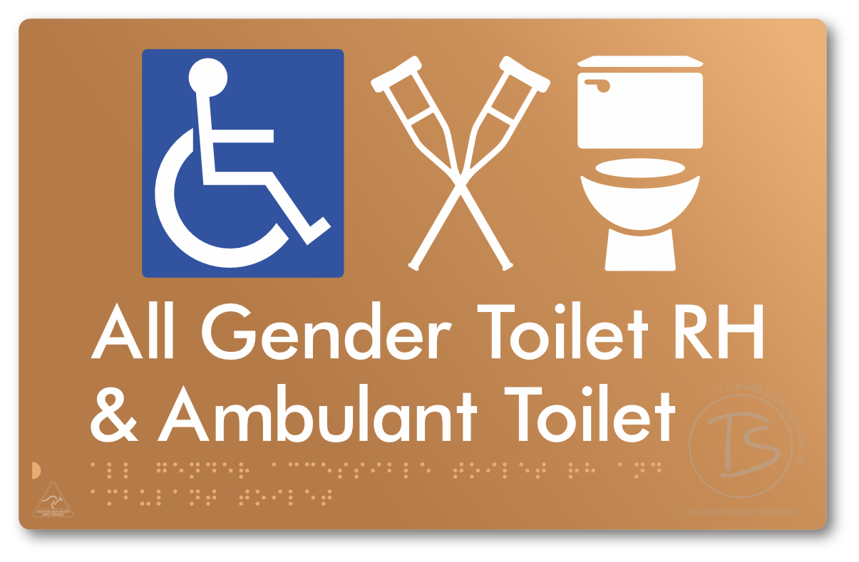 All Gender Accessible Toilet LH or RH & Ambulant Toilet