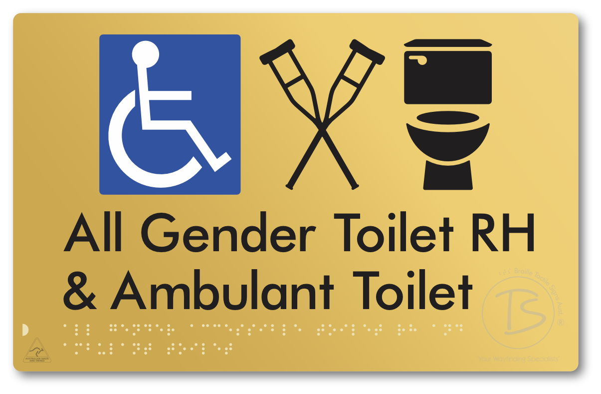 All Gender Accessible Toilet LH or RH & Ambulant Toilet
