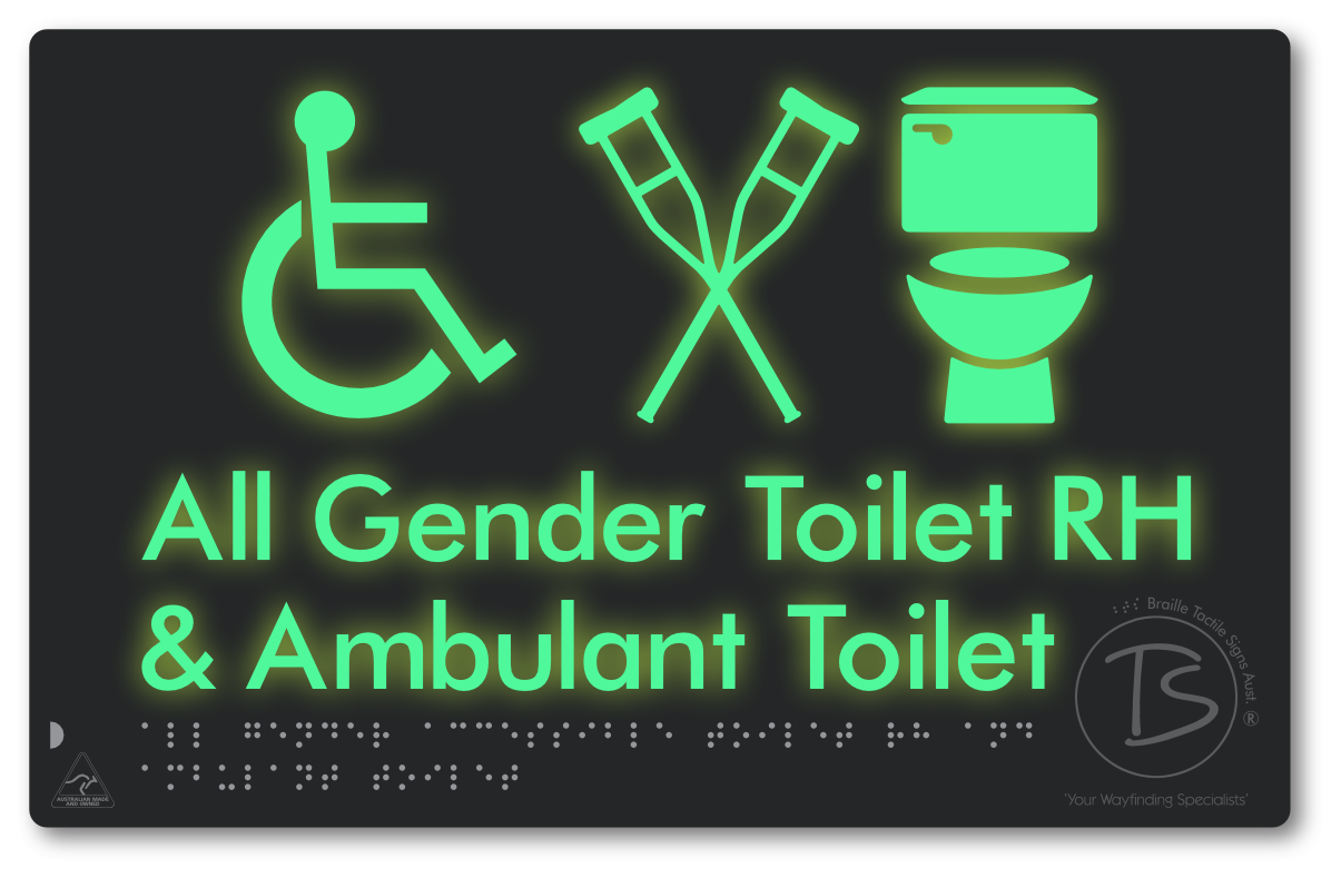All Gender Accessible Toilet LH or RH & Ambulant Toilet