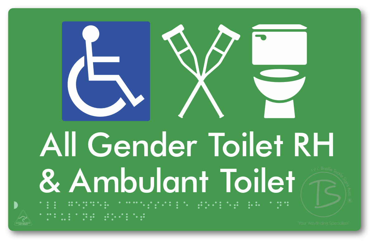 All Gender Accessible Toilet LH or RH & Ambulant Toilet