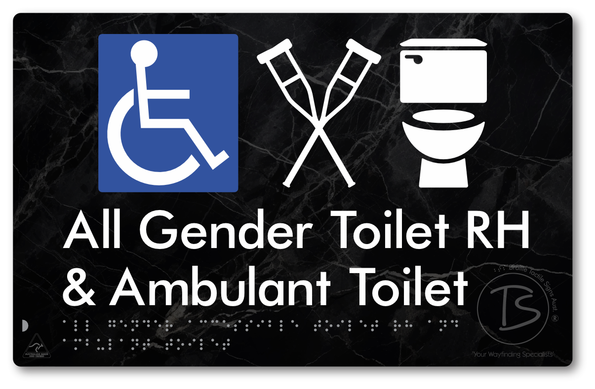 All Gender Accessible Toilet LH or RH & Ambulant Toilet