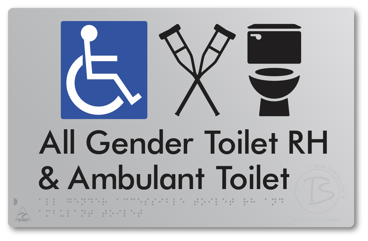All Gender Accessible Toilet LH or RH & Ambulant Toilet