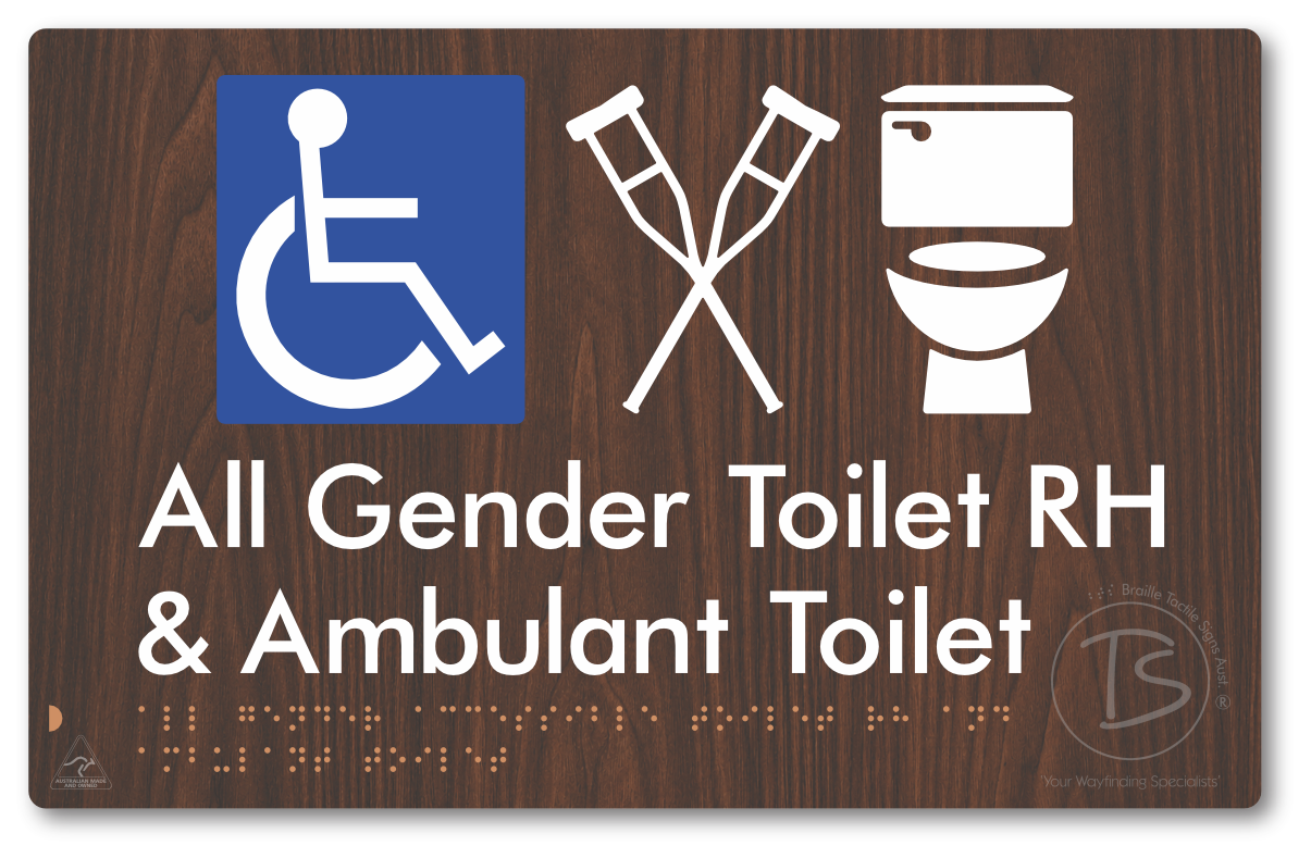 All Gender Accessible Toilet LH or RH & Ambulant Toilet