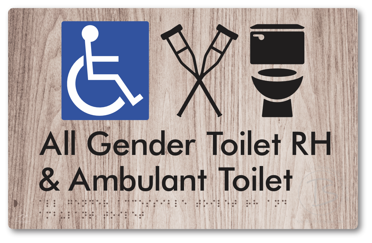 All Gender Accessible Toilet LH or RH & Ambulant Toilet