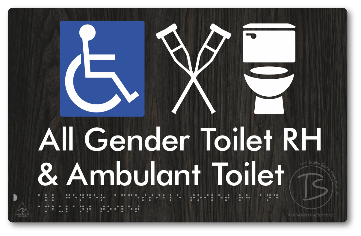 All Gender Accessible Toilet LH or RH & Ambulant Toilet
