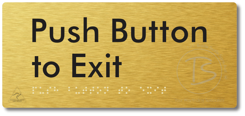 Push Button to Exit