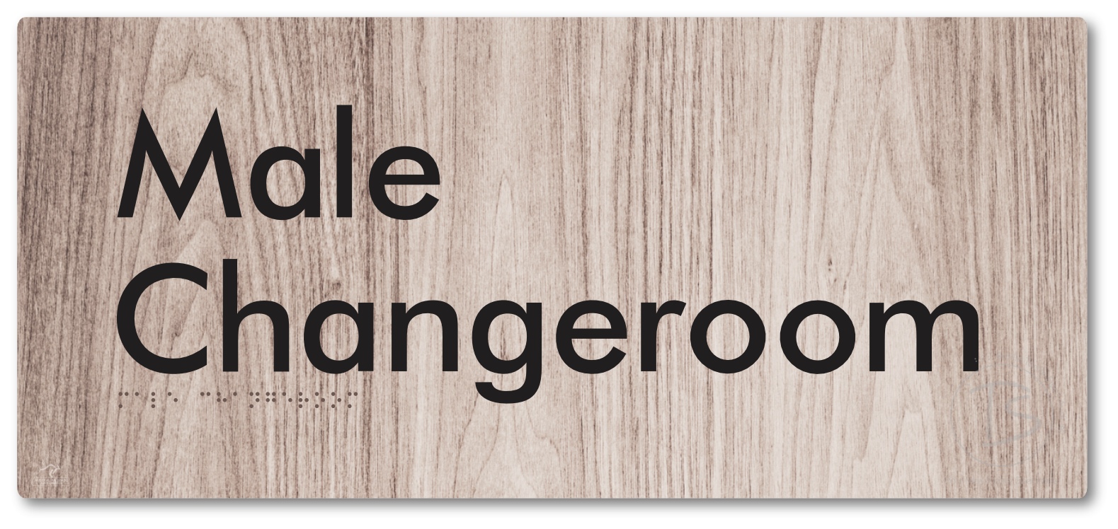 Male Changeroom - Braille Tactile Signs Aust.