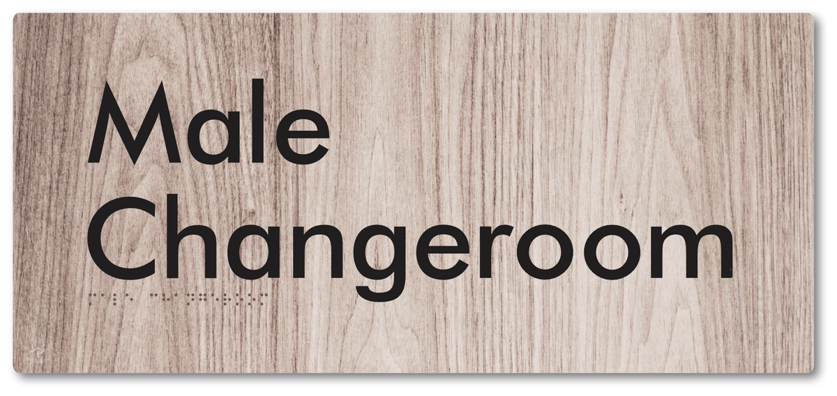 Male Changeroom - Braille Tactile Signs Aust.