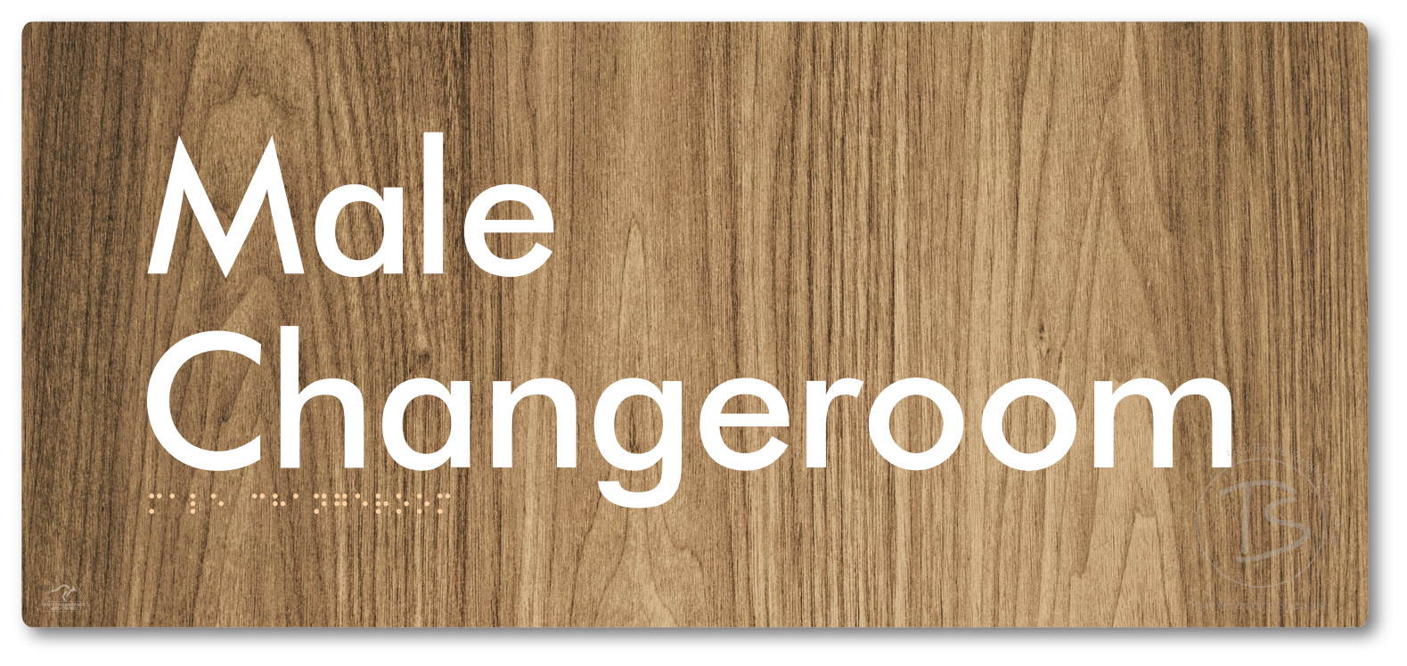 Male Changeroom - Braille Tactile Signs Aust.