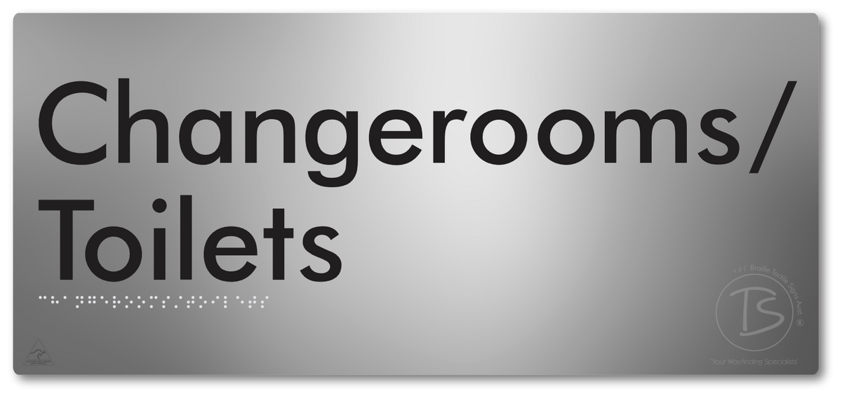 Changerooms/Toilets - Braille Tactile Signs Aust.