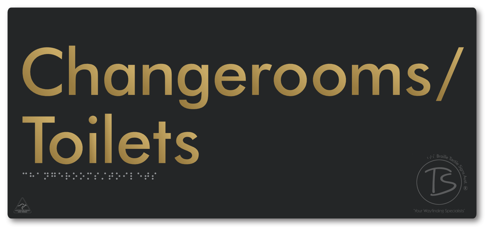 Changerooms/Toilets - Braille Tactile Signs Aust.