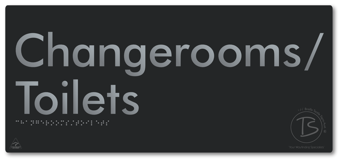Changerooms/Toilets - Braille Tactile Signs Aust.