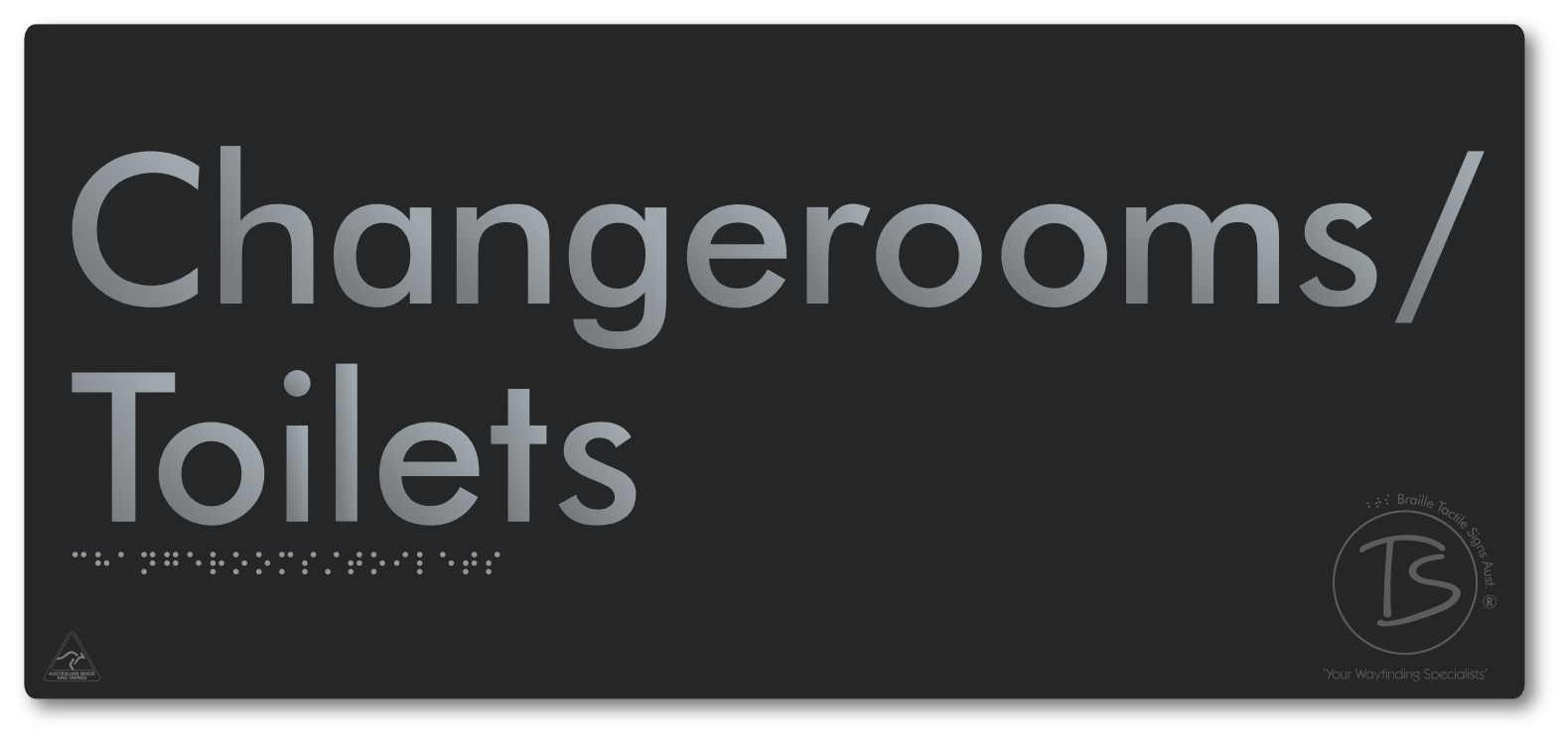Changerooms/Toilets - Braille Tactile Signs Aust.