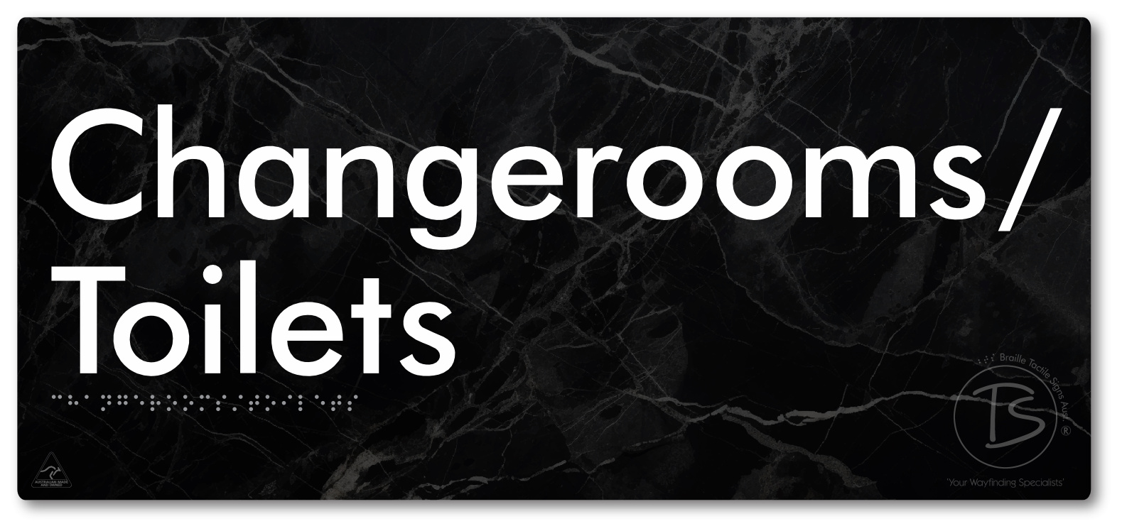 Changerooms/Toilets - Braille Tactile Signs Aust.