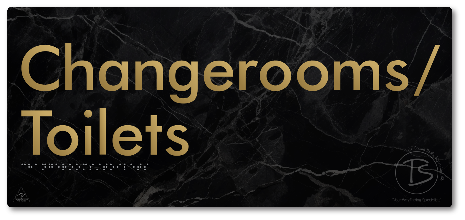 Changerooms/Toilets - Braille Tactile Signs Aust.