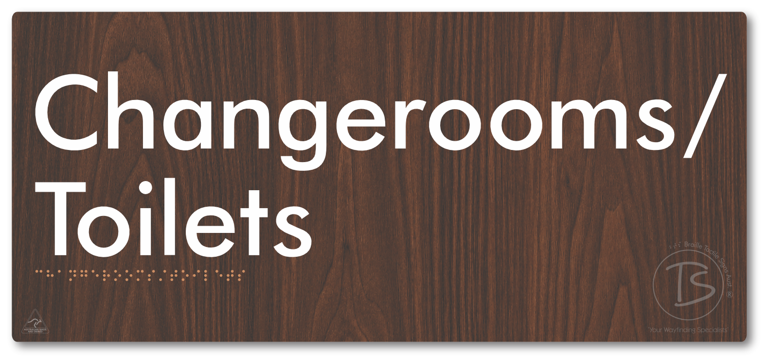 Changerooms/Toilets - Braille Tactile Signs Aust.
