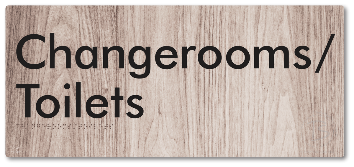 Changerooms/Toilets - Braille Tactile Signs Aust.