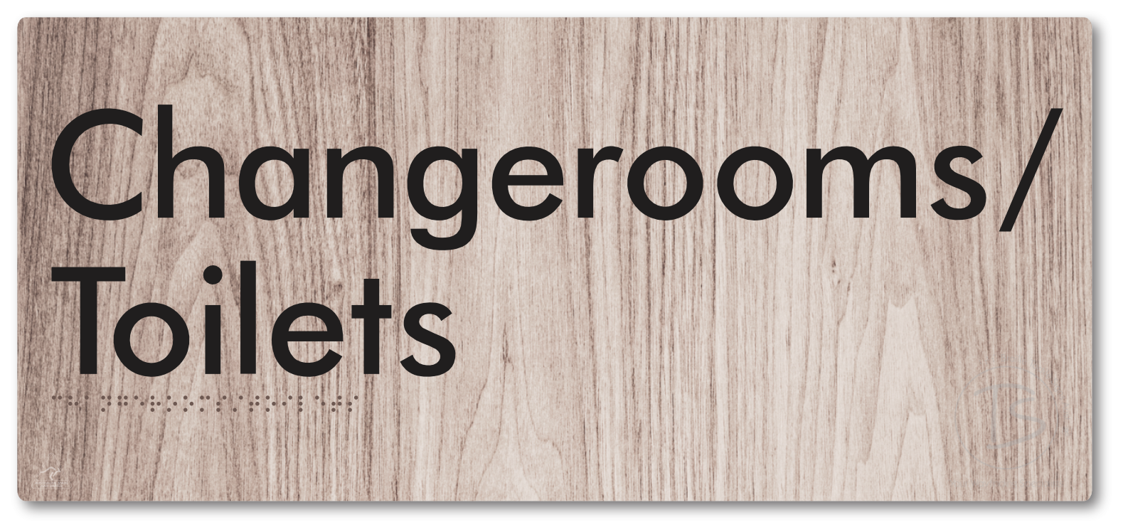Changerooms/Toilets - Braille Tactile Signs Aust.