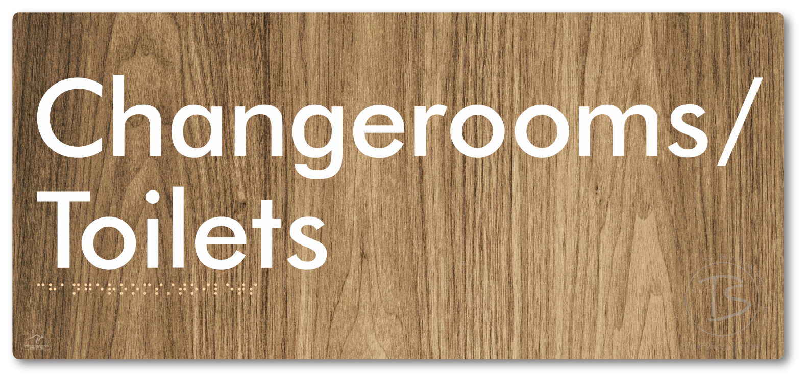 Changerooms/Toilets - Braille Tactile Signs Aust.