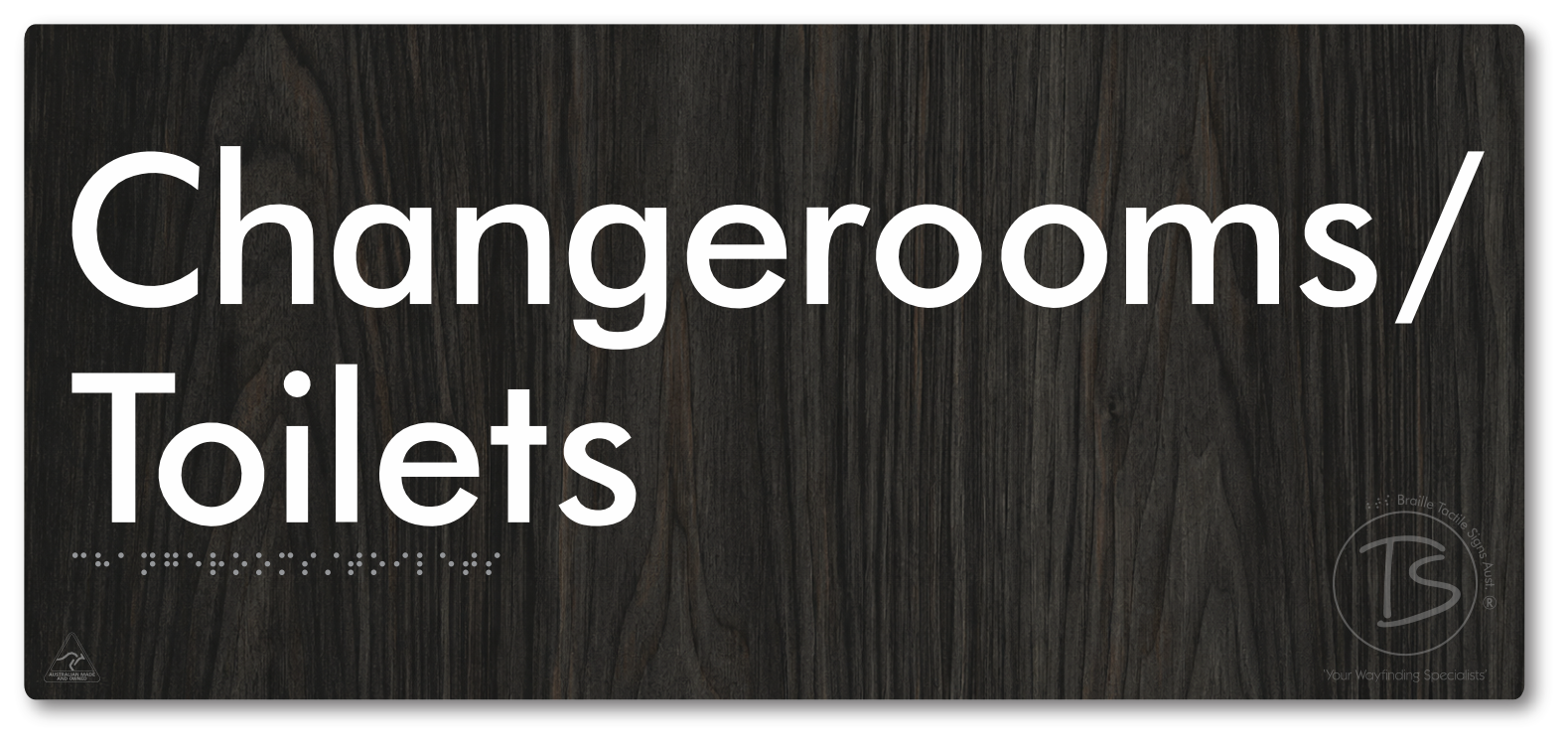 Changerooms/Toilets - Braille Tactile Signs Aust.