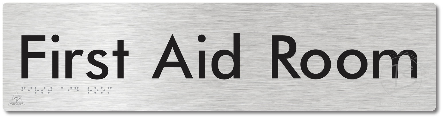 First Aid Room - Braille Tactile Signs Aust.