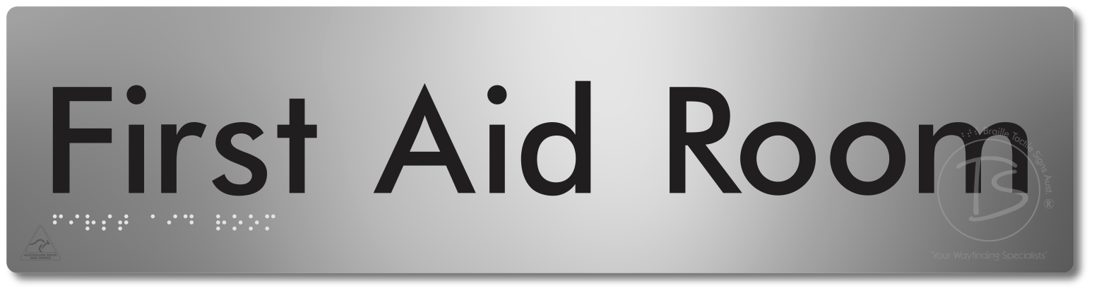 First Aid Room - Braille Tactile Signs Aust.