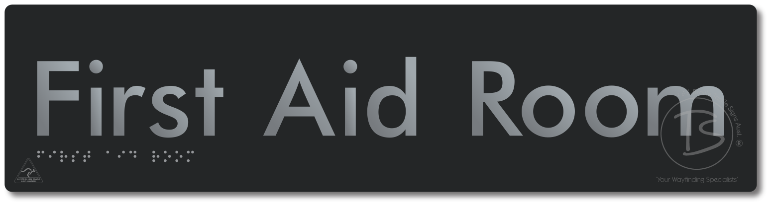 First Aid Room - Braille Tactile Signs Aust.