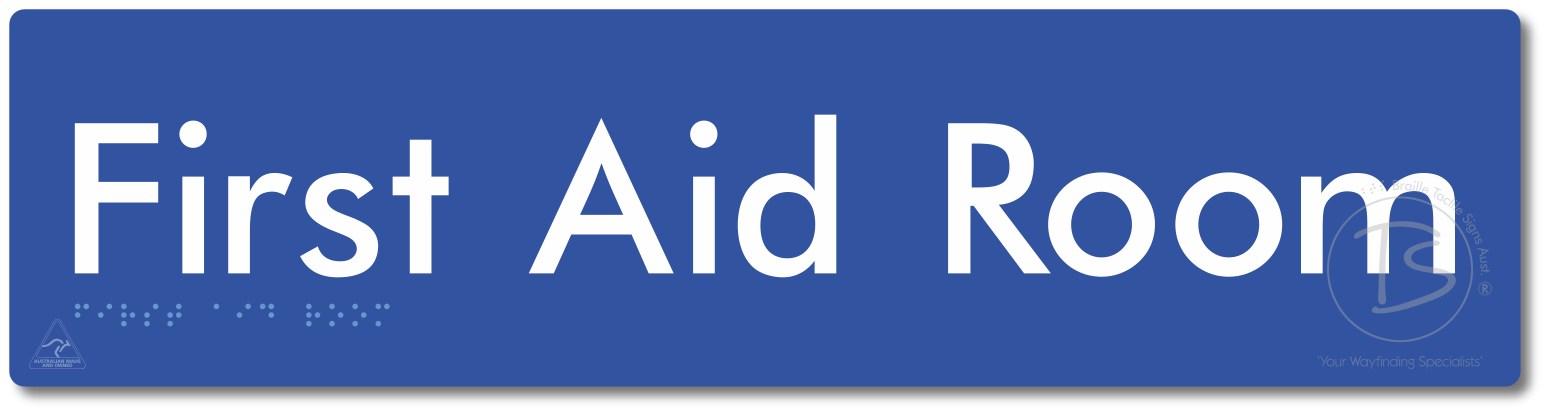 First Aid Room - Braille Tactile Signs Aust.