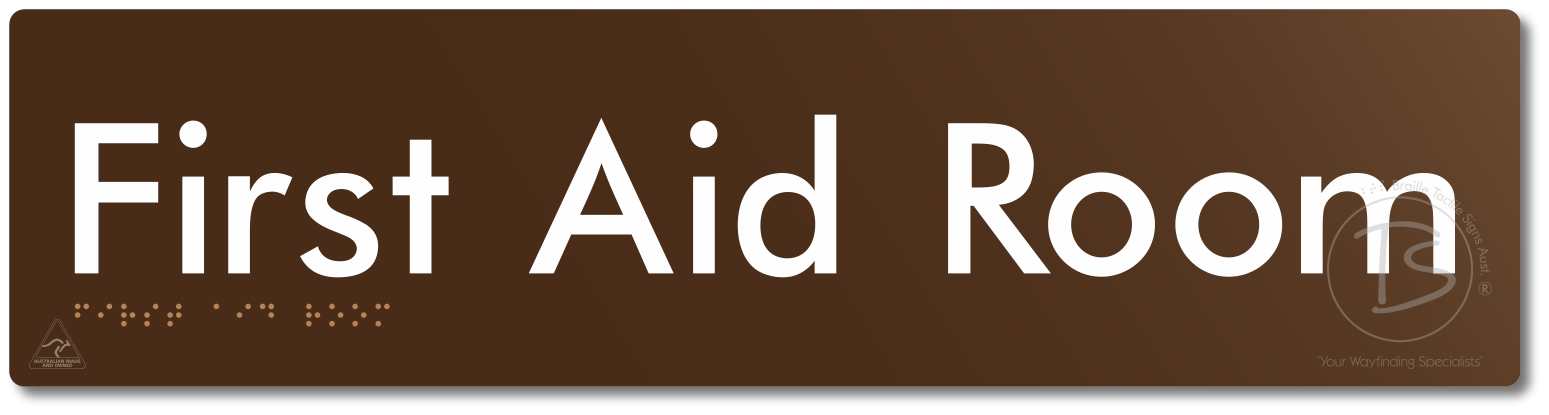 First Aid Room - Braille Tactile Signs Aust.