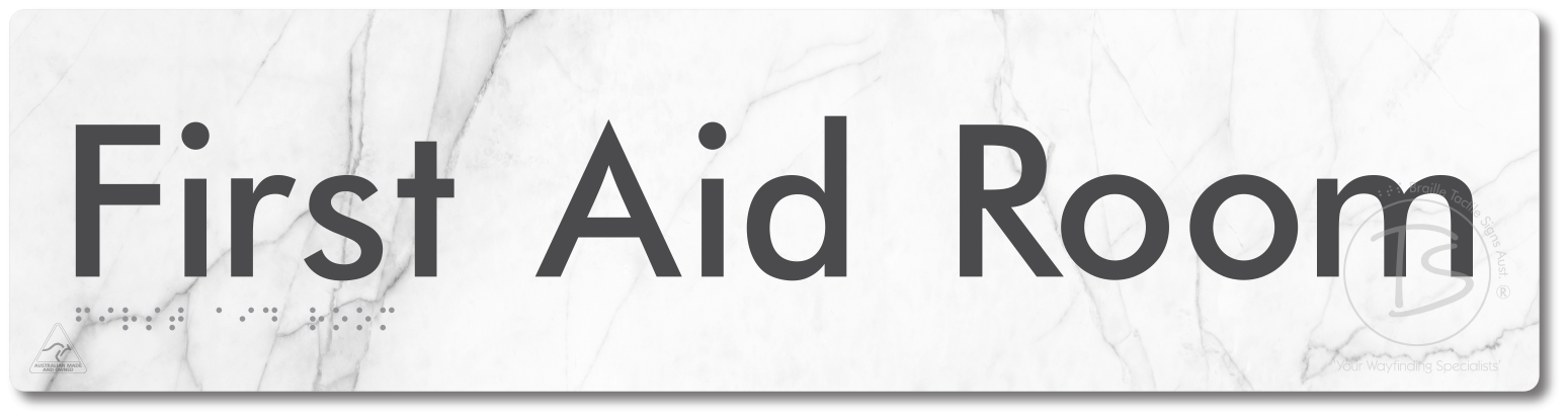 First Aid Room - Braille Tactile Signs Aust.