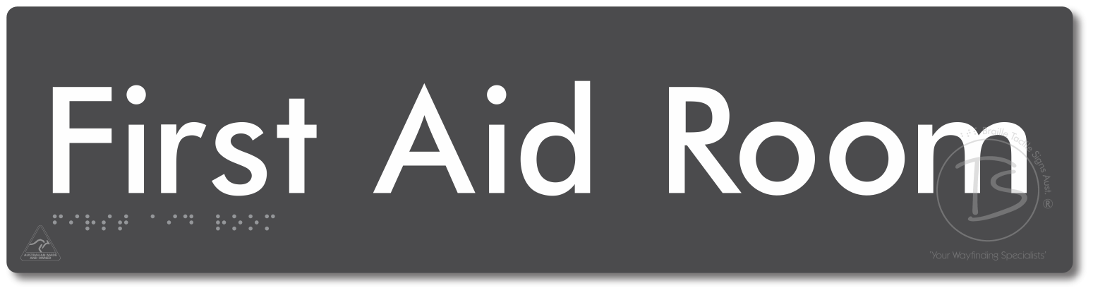 First Aid Room - Braille Tactile Signs Aust.