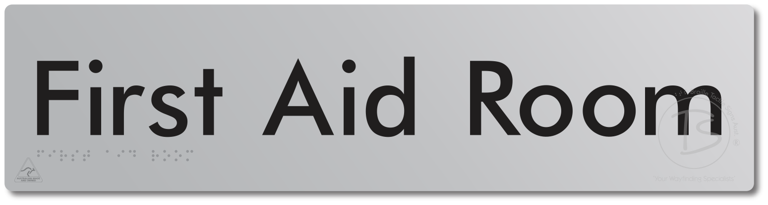 First Aid Room - Braille Tactile Signs Aust.