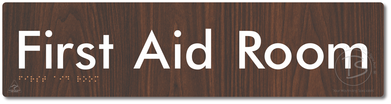 First Aid Room - Braille Tactile Signs Aust.